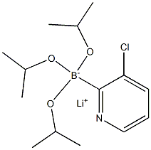 Lithium (3-chloropyridin-2-yl)triisopropoxyborate 结构式