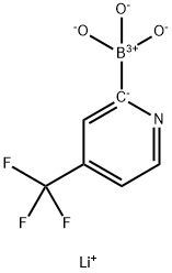 LithiuM (4-(trifluoroMethyl)pyridin-2-yl)trihydroxyborate 结构式