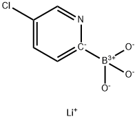 Lithium (5-chloropyridin-2-yl)trihydroxyborate 结构式