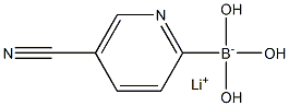 Lithium (5-cyanopyridin-2-yl)trihydroxyborate 结构式