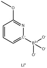 Lithium (6-methoxypyridin-2-yl)trihydroxyborate 结构式