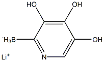 (吡啶-2-基)硼酸三羟基锂 结构式