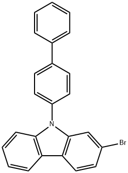 2-溴-9-([1,1'-联苯]-4-基)咔唑 结构式