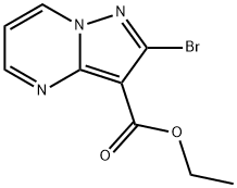 2-溴吡唑并[1,5-A]嘧啶-3-羧酸乙酯 结构式