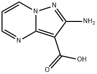2-氨基吡唑并[1,5-A]嘧啶-3-甲酸 结构式