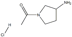 1-(3-胺吡咯烷-1-基)乙-1-酮盐酸盐 结构式