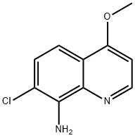 7-氯-4-甲氧基喹啉-8-胺 结构式