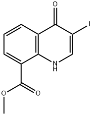 Methyl 3-iodo-4-oxo-1,4-dihydroquinoline-8-carboxylate 结构式