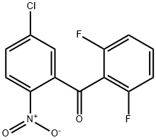 (5-氯-2-硝基苯基)(2,6-二氟苯基)甲酮 结构式