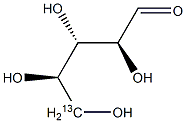 D-Lyxose-5-13C 结构式