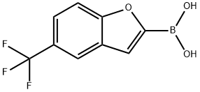 5-三氟甲基苯并呋喃-2-硼酸 结构式