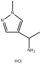 1-(1-甲基-1H-吡唑-4-基)乙-1-胺盐酸盐 结构式