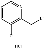 2-(溴甲基)-3-氯吡啶氢溴酸盐 结构式