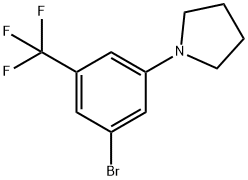 1-(3-溴-5-(三氟甲基)苯基)吡咯烷 结构式