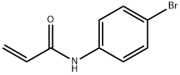 N-(4-溴苯基)丙烯酰基酰胺 结构式