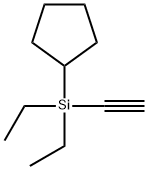 环戊基二乙基硅基乙炔 结构式