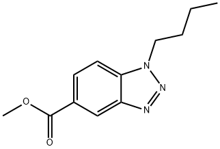 Methyl 1-butyl-1,2,3-benzotriazole-5-carboxylate 结构式