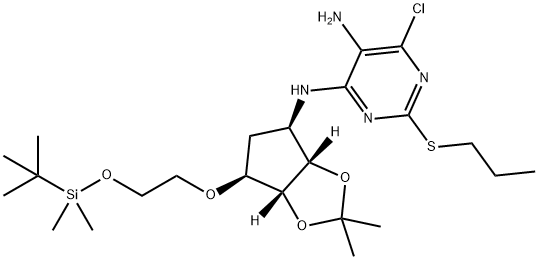 N4 - ((3AS,4R,6S,6AR)-6-(2 - ((叔丁基二甲基硅烷基)氧基)乙氧基)-2 结构式