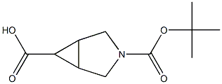 内-3-BOC-3-氮杂双环[3.1.0]己烷-6-羧酸 结构式