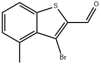 3-溴-4-甲基苯并[B]噻吩-2-甲醛 结构式