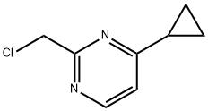 2-(chloroMethyl)-4-cyclopropylpyriMidine 结构式