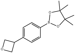 4,4,5,5-tetraMethyl-2-(4-(oxetan-3-yl)phenyl)-1,3,2-dioxaborolane 结构式