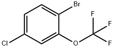 1-溴-4-氯-2-三氟甲氧基苯 结构式