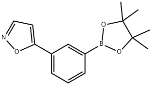 5-[3-(4,4,5,5-Tetramethyl-[1,3,2]dioxaborolan-2-yl)-phenyl]-isoxazole 结构式