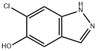 6-氯-5-羟基-1氢-吲唑 结构式