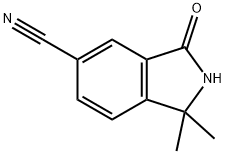 3,3-DiMethyl-1-oxo-2,3-dihydro-1H-isoindole-5-carbonitrile 结构式