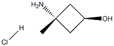 顺式-3-氨基-3-甲基环丁醇盐酸盐 结构式