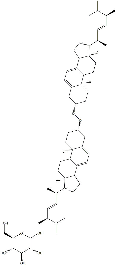 3-O-BETA-D-吡喃葡萄糖苷麦角甾醇过氧化物 结构式