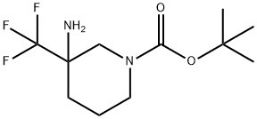1-Boc-3-aMino-3-trifluoroMethylpiperidine 结构式