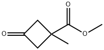 1-甲基-3-氧代环丁烷-1-甲酸甲酯 结构式