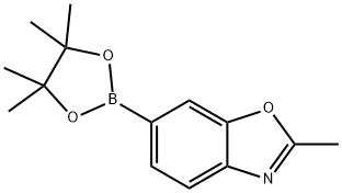 2-甲基苯并恶唑-6-硼酸频哪醇酯 结构式
