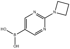 2-环丁烷-5-嘧啶-硼酸 结构式