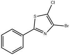 4-溴-5-氯-2-苯基噻唑 结构式