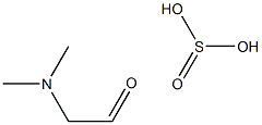 2-(二甲基氨基)乙醛亚硫酸盐 结构式
