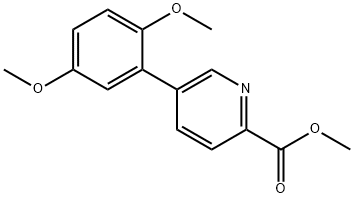 Methyl 5-(2,5-diMethoxyphenyl)pyridine-2-carboxylate 结构式
