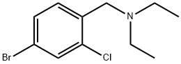 N-(4-溴-2-氯苯甲基)-N-乙基乙胺 结构式