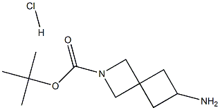 6-AMINO-2-AZA-SPIRO[3.3]HEPTANE-2-CARBOXYLIC ACID TERT-BUTYL ESTER HYDROCHLORIDE 结构式