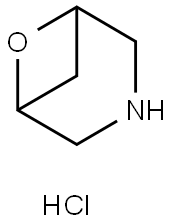 6-氧杂-3-氮杂双环[3.1.1]庚烷盐酸盐 结构式