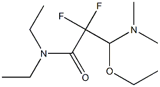 3-(二甲基氨基)-3-乙氧基-N,N-二乙基-2,2-二氟丙酰胺 结构式