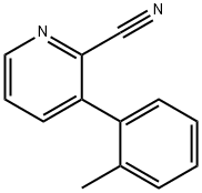 3-(2-甲基苯基)吡啶-2-甲腈 结构式