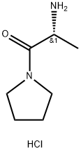 (R)-2-氨基-1-(吡咯烷基)丙酮盐酸盐 结构式