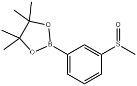 3-甲基亚磺酰基苯硼酸频哪醇酯 结构式