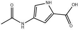 4-(乙酰基氨基)-1H-吡咯-2-羧酸 结构式