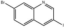7-溴-3-碘喹啉 结构式