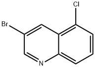 3-溴-5-氯喹啉 结构式