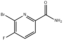 6-溴-5-氟吡啶-2-甲酰胺 结构式